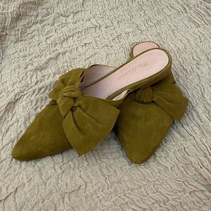 Madewell Suede Bow Shoes